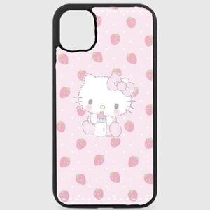 Pink Strawberry Hello Kitty Phone Case